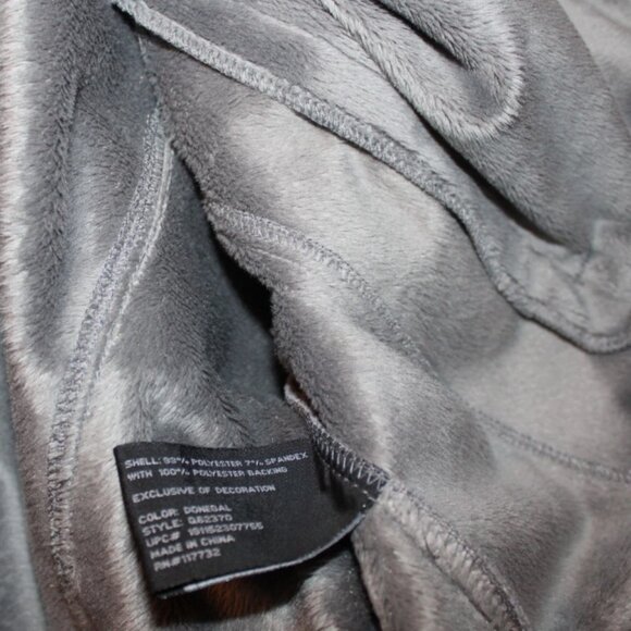 ZeroXposur Jacket 1X Fleece Lined Removable Hood Zip Pockets Gray Lightweight - Picture 2 of 10